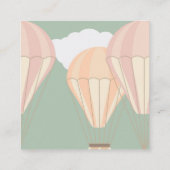 Carte D'accompagnement Ballons à air rose Livres pour bébé (Dos)