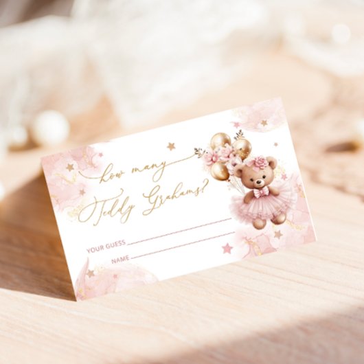 Carte D'accompagnement Ballons Devinez combien de Graham Tickets