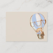 Carte D'accompagnement Ballons d'ours Bleu Boho Déchets Raffle (Dos)