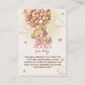 Carte D'accompagnement Ballons d'ours Boho Beige Rose Demande de réservat (Devant)