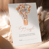 Carte D'accompagnement Ballons d'ours rose et bleu Bonnets de chaudière R