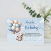 Carte D'accompagnement Ballons en peluche à l'aquarelle mignonne réserver (Debout devant)