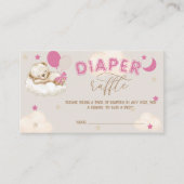 Carte D'accompagnement Ballons mignons d'ours Roulette rose pâle Raffin (Devant)