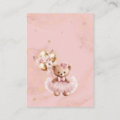 Carte D'accompagnement Ballons Teddy Bear Déchets Raffle Billets (Dos)