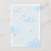 Carte D'accompagnement Balloon à air chaud de la couche Raffle Bleu de l' (Dos)