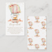 Carte D'accompagnement Balloon à air chaud mignon Bébé Animaux Apportez u (Devant / Derrière)