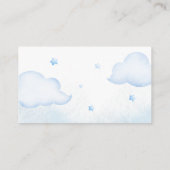 Carte D'accompagnement Balloons bleu ours Teddy Affichage Douche (Dos)