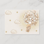 Carte D'accompagnement Balloons de l'ours en peluche (Dos)