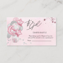 Balloons roses à l'aquarelle C'est une fille Loter