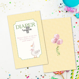 Carte D'accompagnement Balloons Roses Fou Canard Pois Coton Couches Raffe