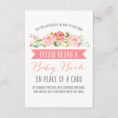 Carte D'accompagnement Bannière rose Baby Book | BABY SHOWER (Devant)