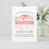 Carte D'accompagnement Bannière rose Baby Book | BABY SHOWER (Debout devant)