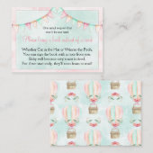 Carte D'accompagnement Bannières d'aquarelle drapeaux Baby shower Demande (Devant / Derrière)