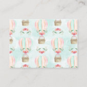 Carte D'accompagnement Bannières de drapeaux de bébé à l'aquarelle Demand (Dos)