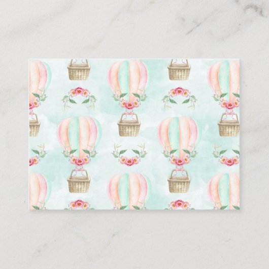 Carte D'accompagnement Bannières de drapeaux de bébé à l'aquarelle Demand (Dos)