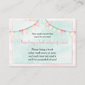 Carte D'accompagnement Bannières de drapeaux de bébé à l'aquarelle Demand (Devant)