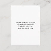 Carte D'accompagnement Baptême Croix Crest Verdure Baby Boy (Dos)