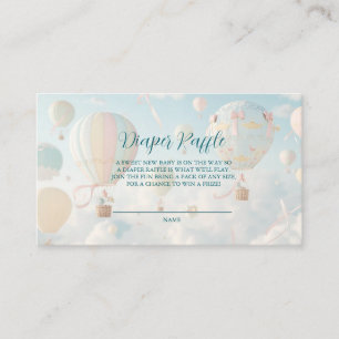 Carte D'accompagnement Baptême de bébé montgolfière