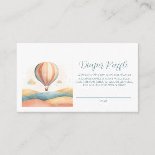 Carte D'accompagnement Baptême en montgolfière bébé