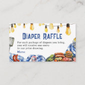 Carte D'accompagnement Barbecue Rustique Été Bleu Plaid Bébé-Q Plaid (Devant)