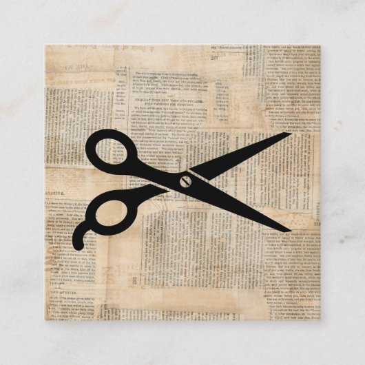 Carte D'accompagnement Barber Shews Style Texte Vintage Art (Devant)