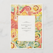 Carte D'accompagnement Barcelona Gaudí-Inspired Mosaic Wedding (Dos)