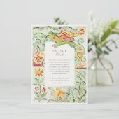 Carte D'accompagnement Barcelona Gaudí-Inspired Mosaic Wedding (Debout devant)