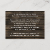 Carte D'accompagnement Barnwood mât jarres automne feuilles désirant bien (Dos)