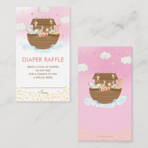 Carte D'accompagnement Barre de Baby shower rose Noah Raffle