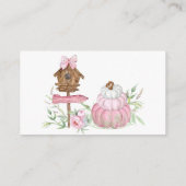 Carte D'accompagnement Barre de couches Citrouille rose (Dos)