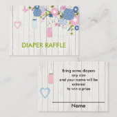 Carte D'accompagnement Barre de couches en bocal rose et bleu Mason (Devant / Derrière)