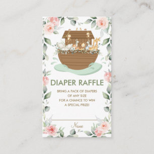 Carte D'accompagnement Barre rose Baby shower floral de Noah Raffle