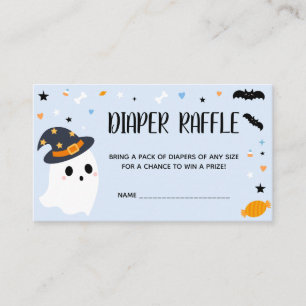 Carte D'accompagnement Barreau bleu Halloween Little Boo