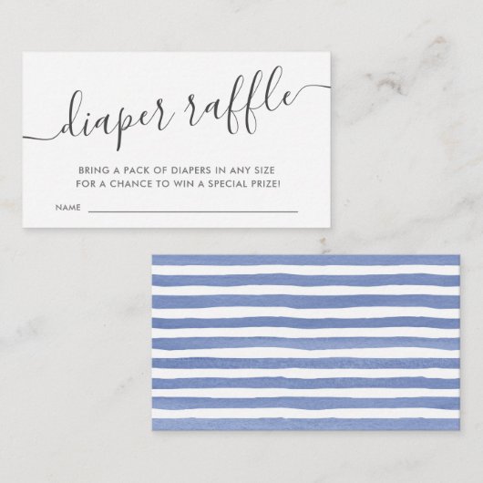 Carte D'accompagnement Barreau bleu moderne pour bébé (Devant / Derrière)