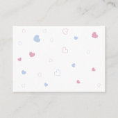 Carte D'accompagnement Barreau bleu rose (Dos)