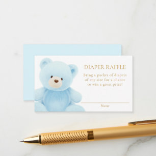 Carte D'accompagnement Barreau bleu Teddy Bear