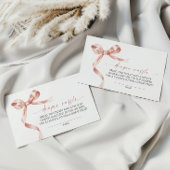 Carte D'accompagnement Barreau Mocha Bow