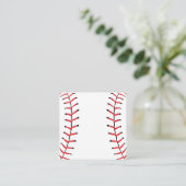 Carte D'accompagnement Baseball Seams Sport Style Baseball Thème (Debout devant)