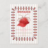 Carte D'accompagnement Baseball Sport Parfait Mariage de capture (Devant)