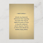 Carte D'accompagnement Baseball Thème Réception & Détails de la fête Mari (Dos)