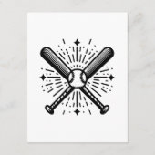 Carte D'accompagnement baseball vintage (Dos)