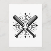 Carte D'accompagnement baseball vintage (Devant)