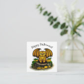 Carte D'accompagnement Bat d'Halloween mignonne (Debout devant)