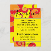 Carte D'accompagnement Bat mitzvah Bar Mitzvah Swirls Design (Devant / Derrière)