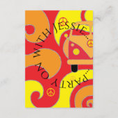 Carte D'accompagnement Bat mitzvah Bar Mitzvah Swirls Design (Dos)