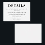 Carte D'accompagnement Bat mitzvah minimaliste moderne Blanc basique<br><div class="desc">Carte de boîtier blanc de base minimaliste Bat mitzvah moderne</div>