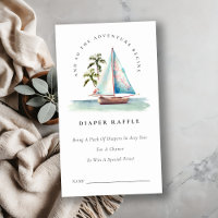 Bateau à voile bleu sarcelle Fête bébé Tirage au s