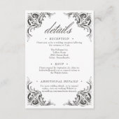 Carte D'accompagnement Batte victorienne jusqu'à la mort Mariage noir bla (Devant)