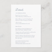 Carte D'accompagnement Bauble de Noël Ornements Bleu d'hiver (Devant)