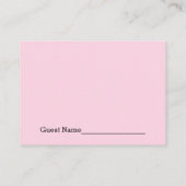 Carte D'accompagnement BBQ Baby shower rose Tickets de rabat (Dos)